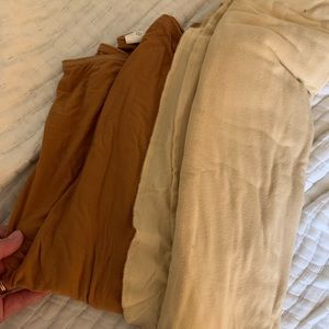 Two bamboo swaddles